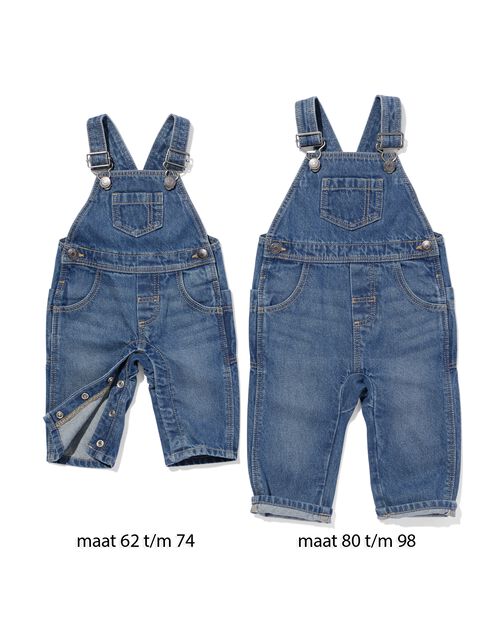 salopette en jean pour bébé bleu moyen