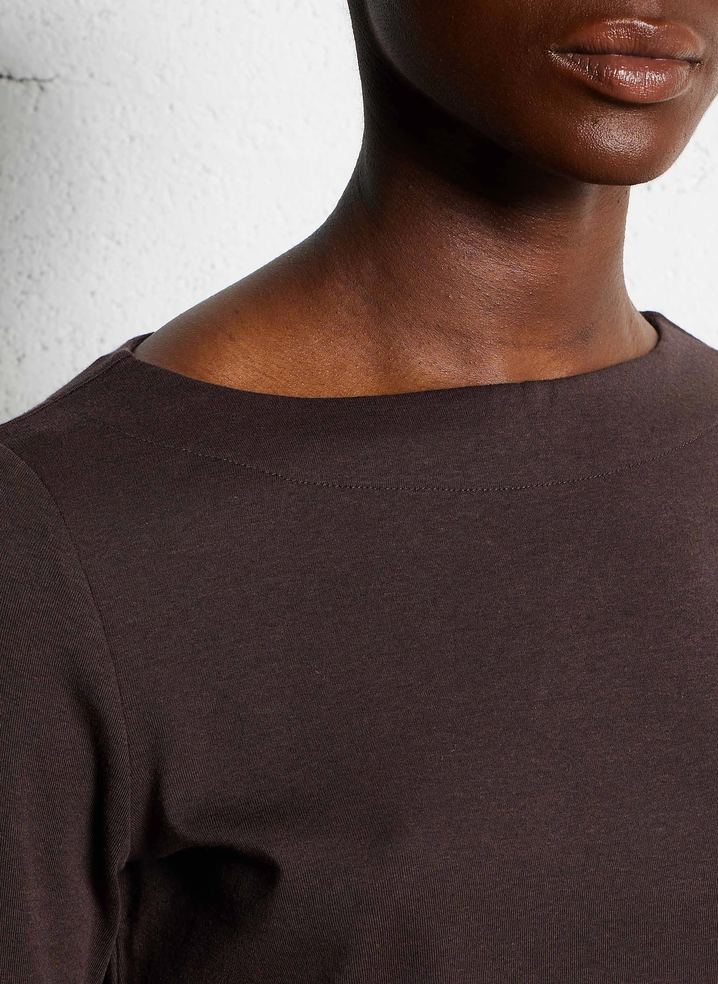 TANGUY - Tee-shirt droit col rond | Marron