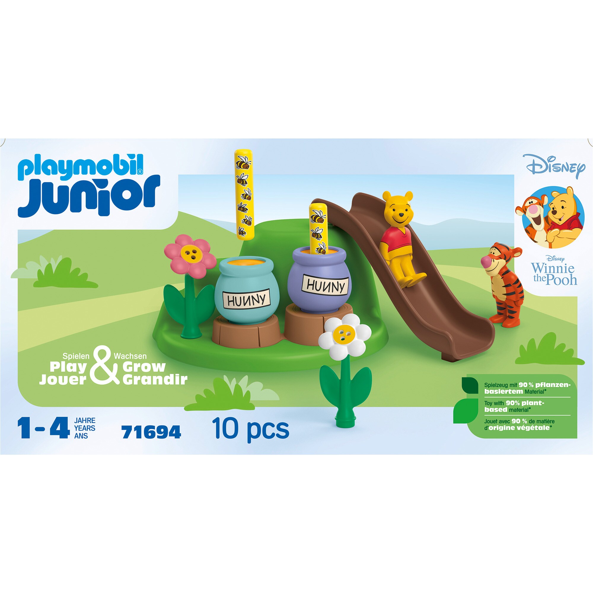 PLAYMOBIL Konstruktionsspielzeug Junior & Disney: Winnies & Tiggers Bienengarten