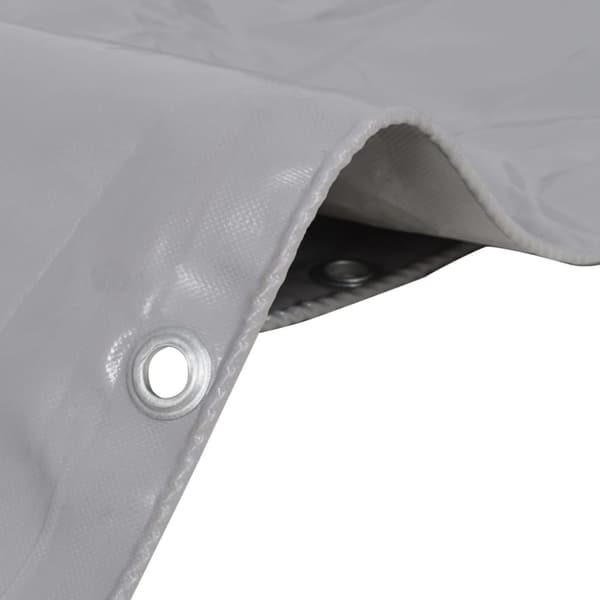 vidaXL Presenning 650 g/m² 4x4 m grå