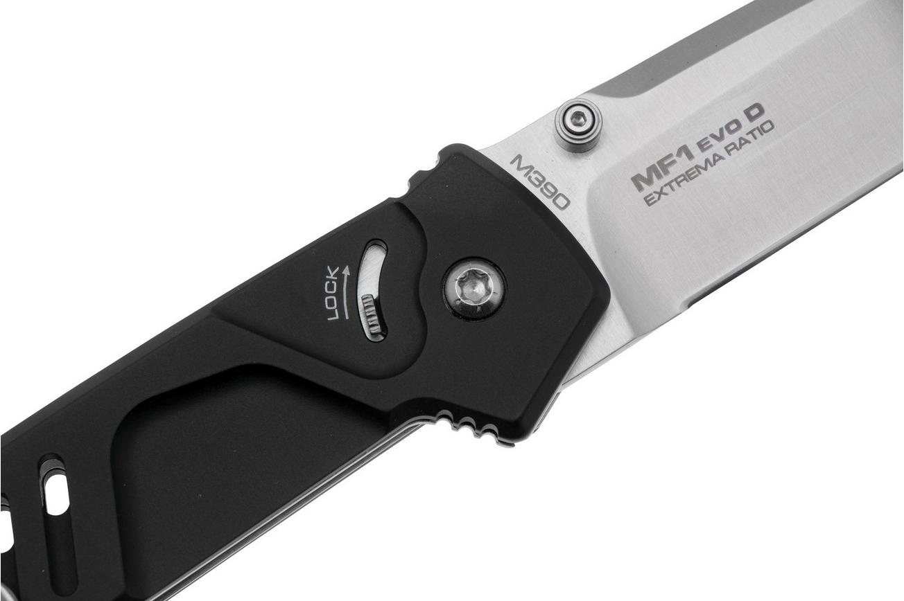 Extrema Ratio MF1 EVO D 04.1000.0232/M3/SAT/BLK, Satin M390, Black Aluminum zakmes