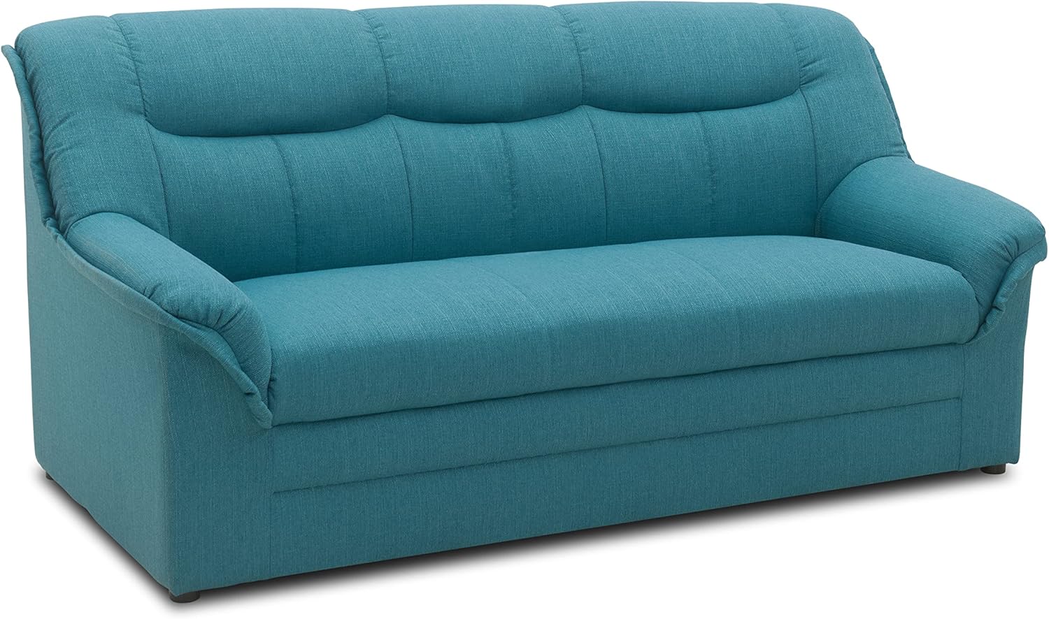 DOMO. collection Sofa Berlin, klassisches 3er Sofa, Polstergarnitur mit hochwertigem Federkern, 3 Sitzer 178 x 90 x 89 cm (BxTxH), blau