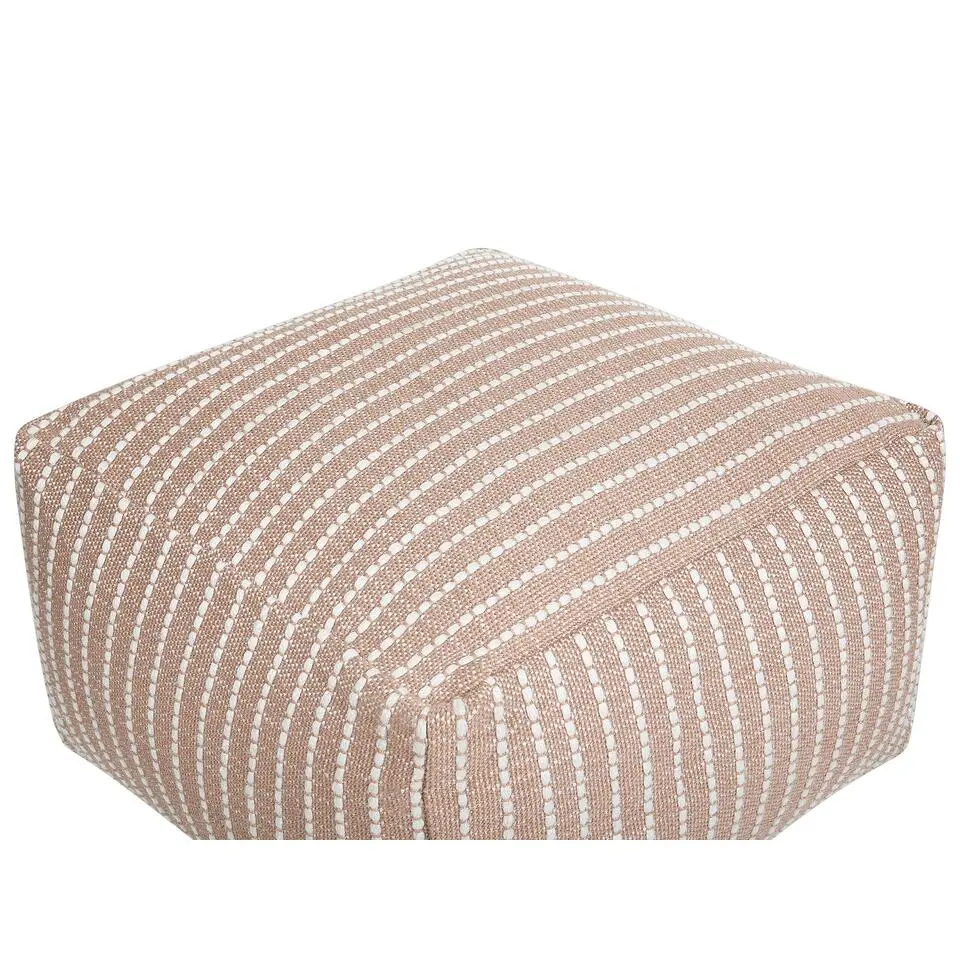 ZAHRI - Buitenpoef - Bruin - 50 x 50 x 30 cm - Synthetisch