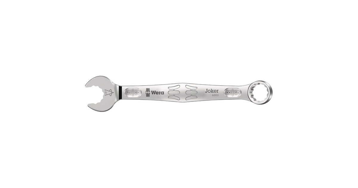 Wera9642 Magneetstrip 6003 Joker Imperial 1 ringsteeksleutelset moersleutel  (inch, 8‑delig)