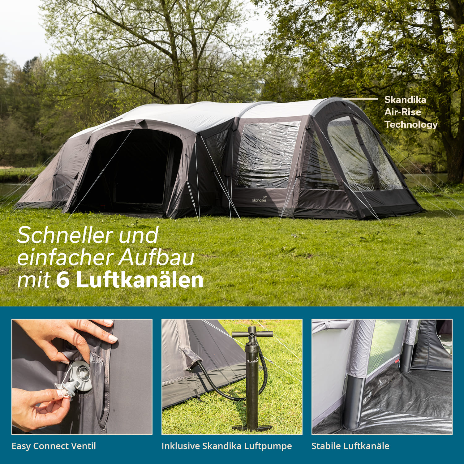 Skandika Timola 6 Air Sleeper Protect XL Plus Tent