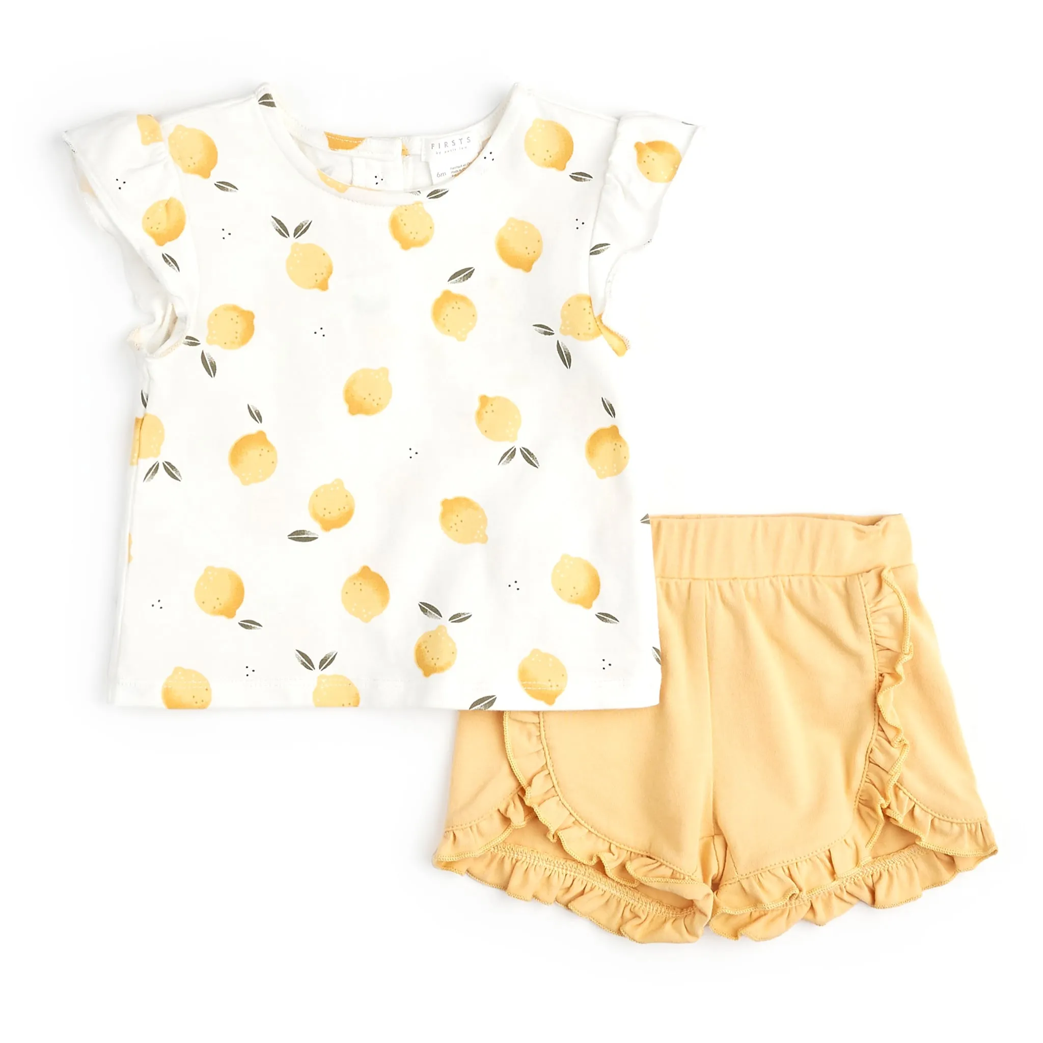 Firsts par Petit Lem Ensemble Short Citron 3-24mois