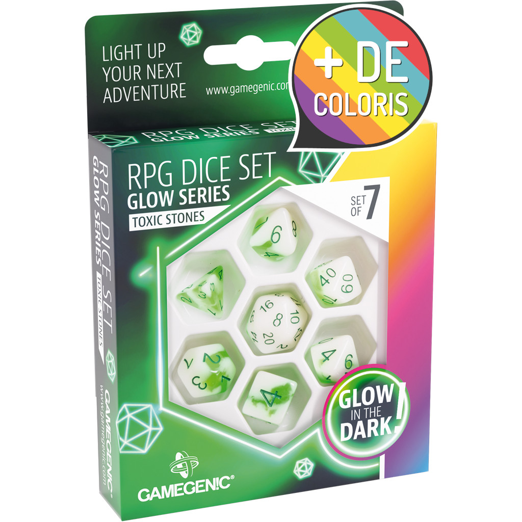 Set de dés JDR - Glow Series
