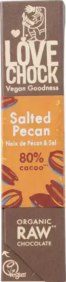 Raw chocolade 80% Salted Pecan