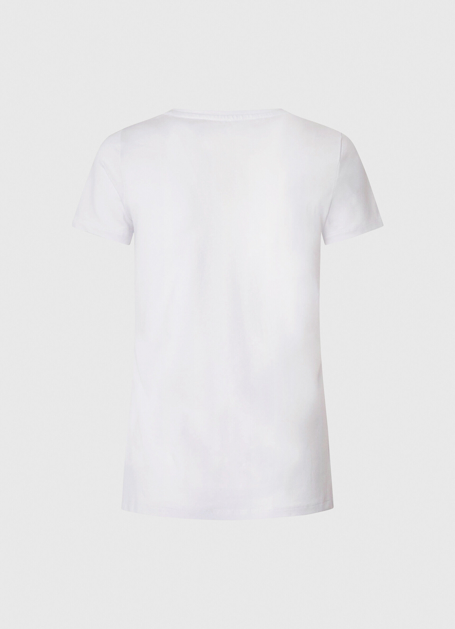 CAMISETA LYCRA LOGO ESTAMPADO - white
