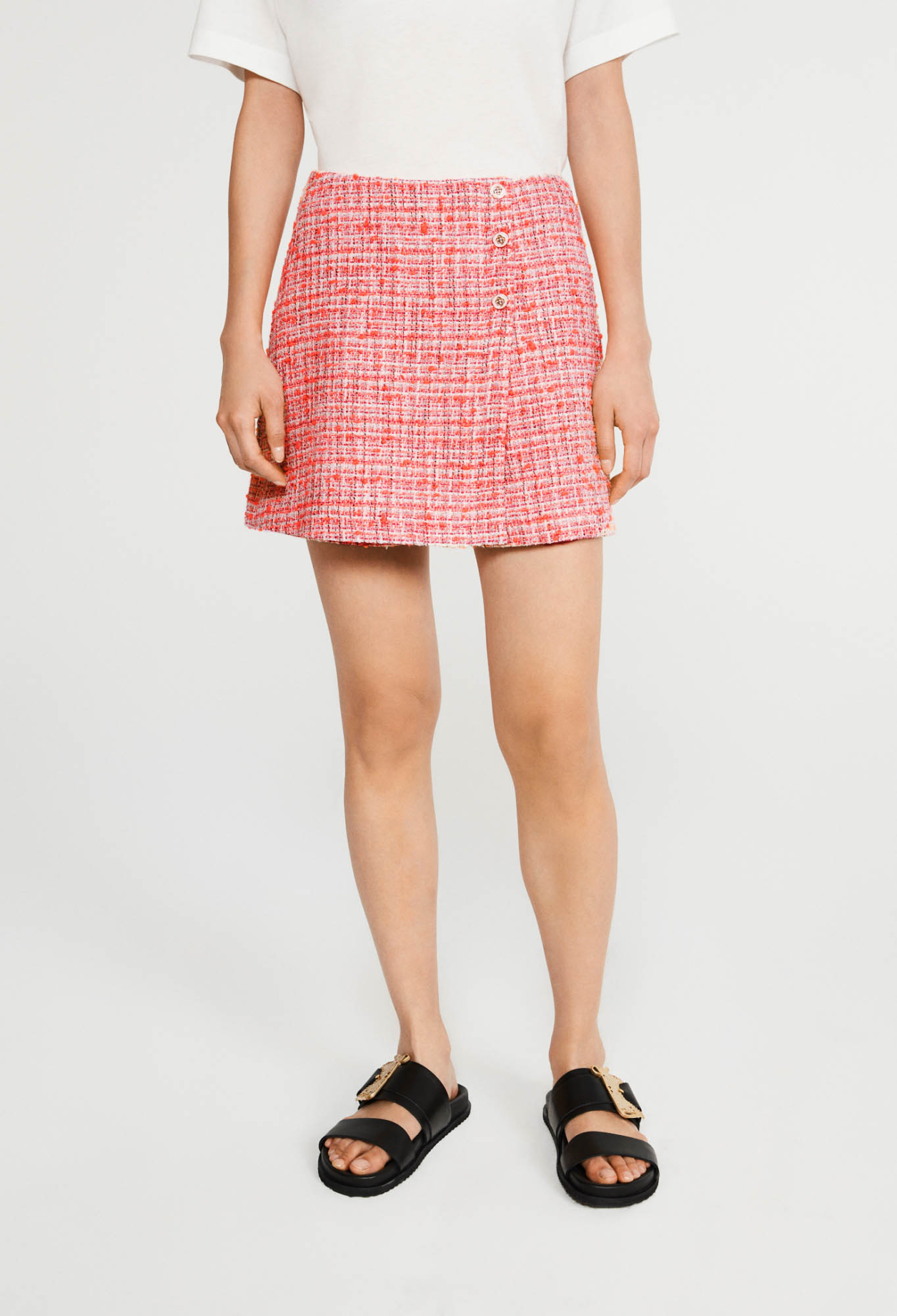 Jupe-short en tweed