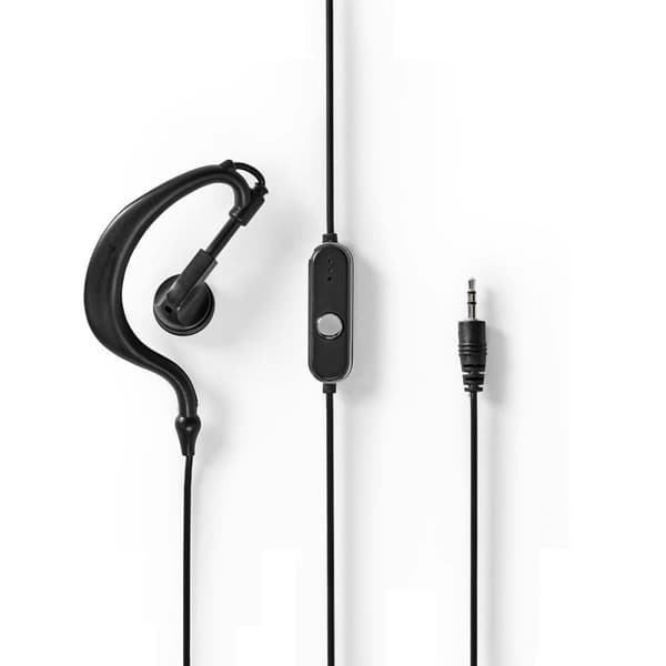 Nedis Walkie-Talkie Set | 2 håndsett | Opp til 6 km | Frekvens kanal: 8 | PTT / VOX | Opp til 3 timer | Hodetelefonutgang | 2 Hodesett | Sort