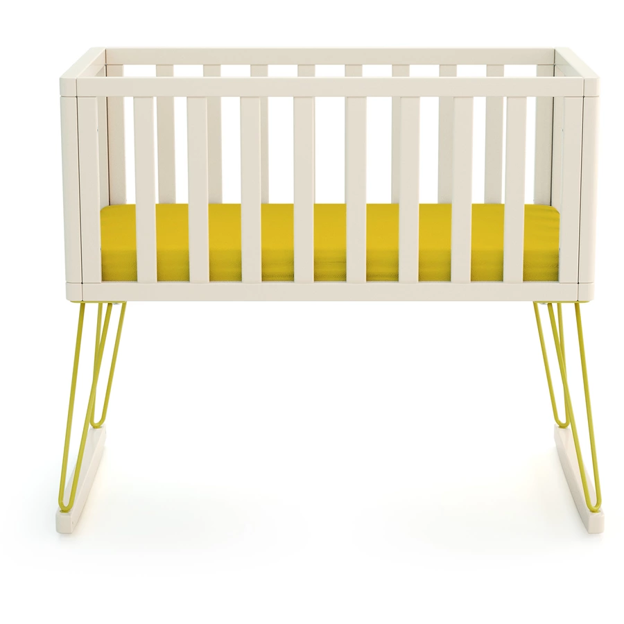 JURABABY Babywiege Only 40 x 80 cm Bohèmeweiß gelb