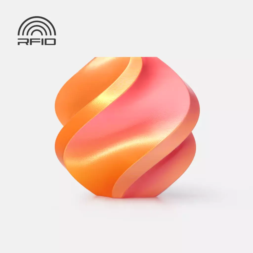 Bambu Lab  PLA Silk Dual Color Gilded Rose, Spule (1.000 g)    Seidiges PLA mit Hochglanz in Pink-Gold