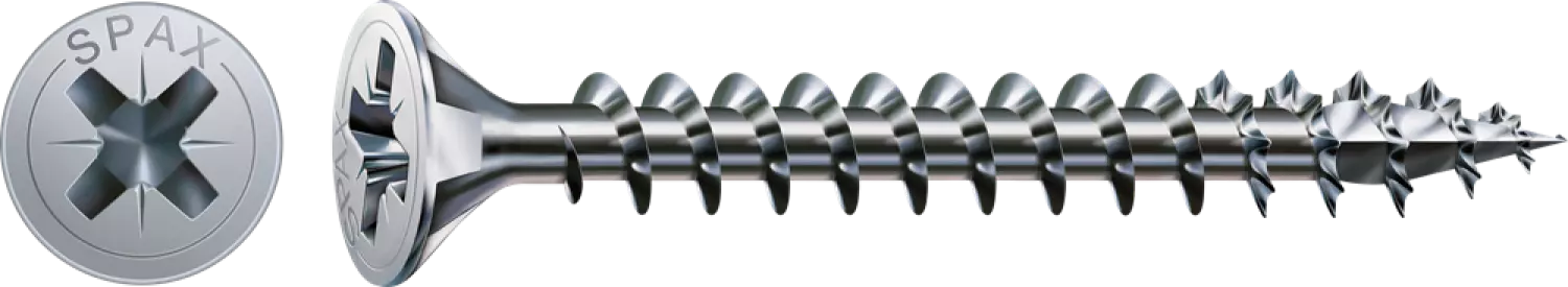 SPAX 1081010500603 Universele schroef - Verzonken kop - 5x60 - Voldraad - Kruiskop Z2 - WIROX - 100st