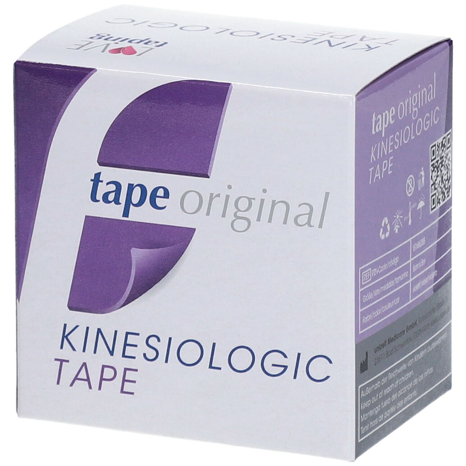 Kinesio tape original Kinesiologic Tape violett  5 cm x 5 m
