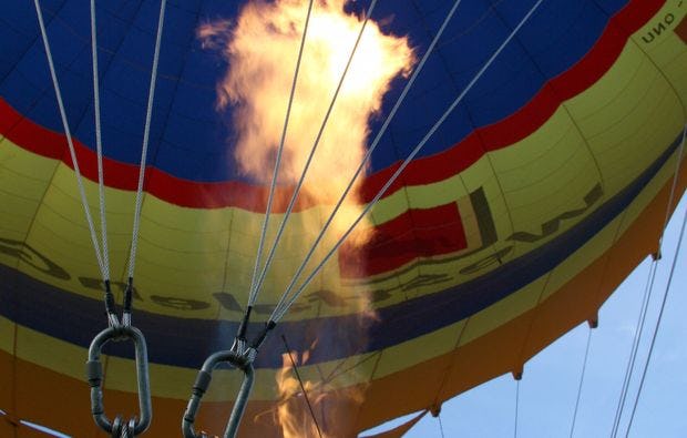 Ballonfahrt in Gossau als Geschenkidee