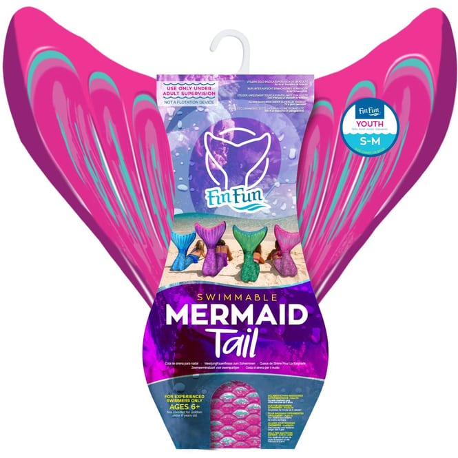 Fin Fun - Meerjungfrau Schwimmflosse - Größe S/M - in pink