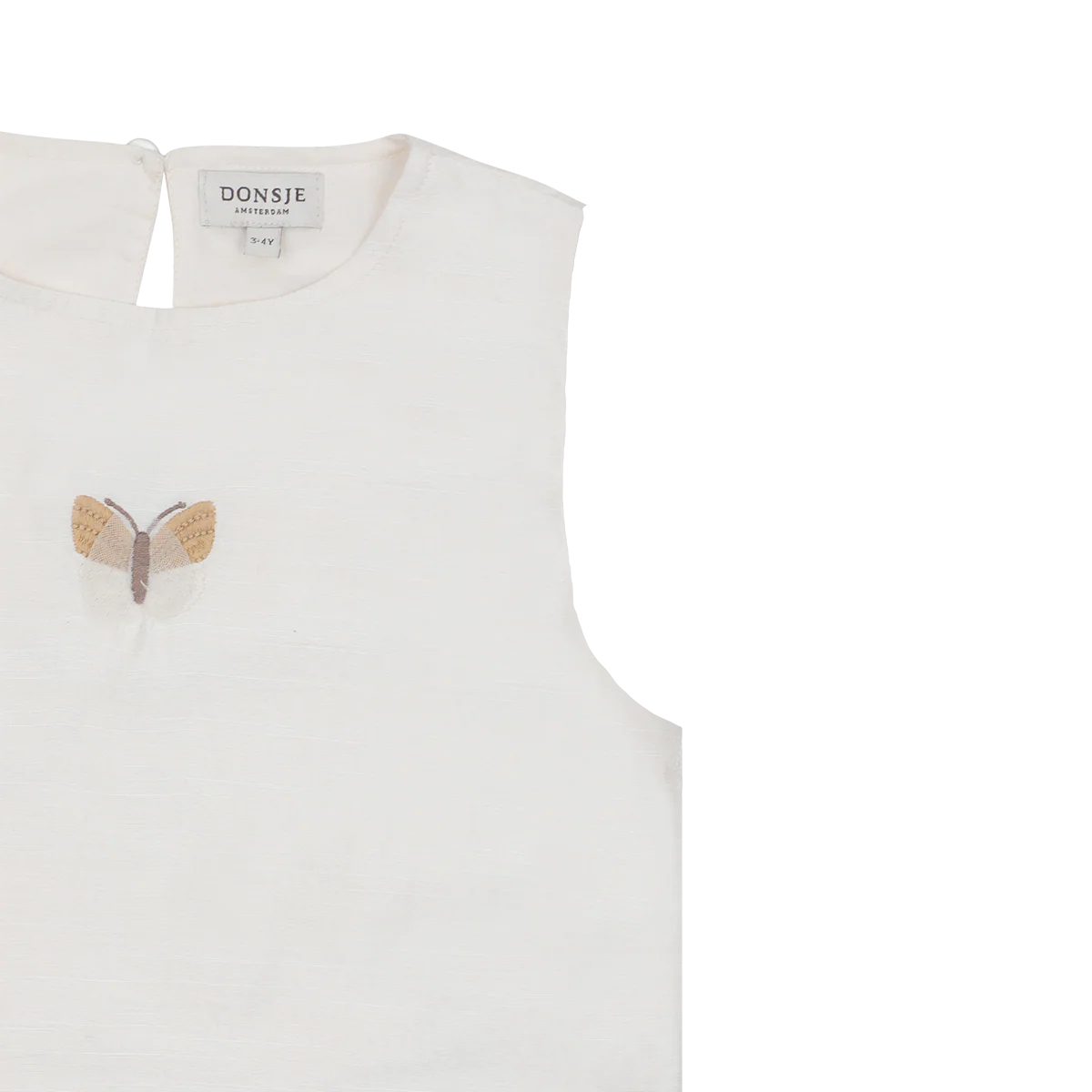 Linzie Top | Vlinder | Warm White
