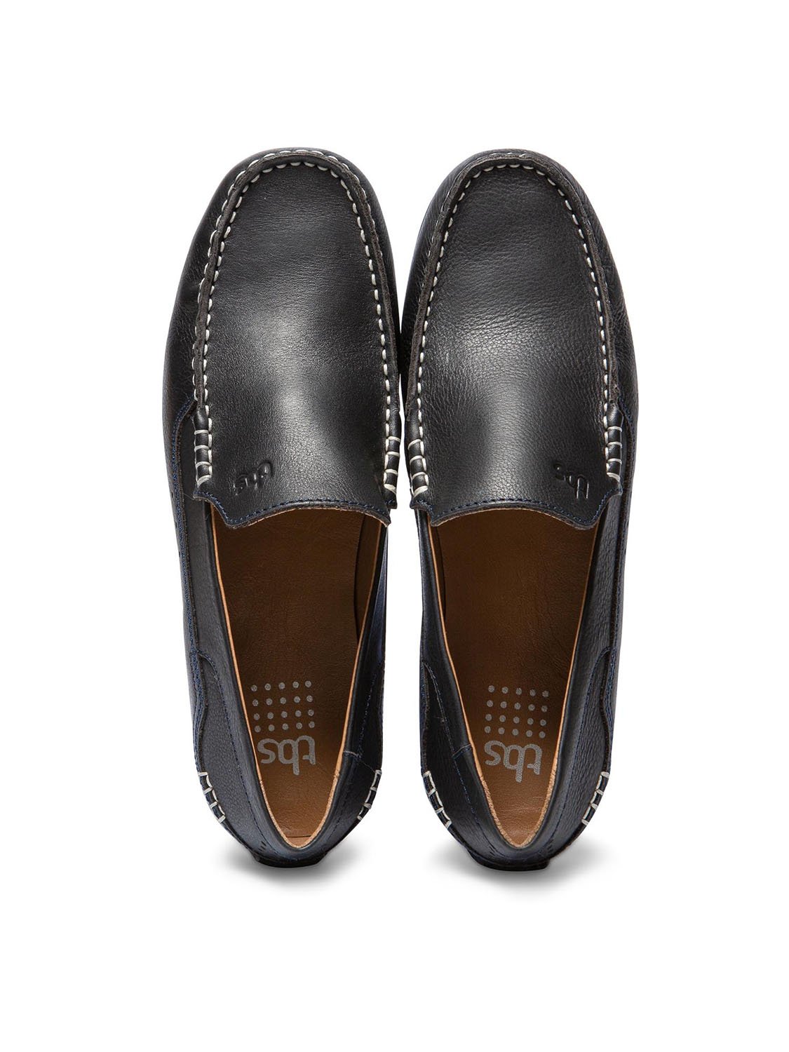 Mocassins Homme En Cuir Marine
