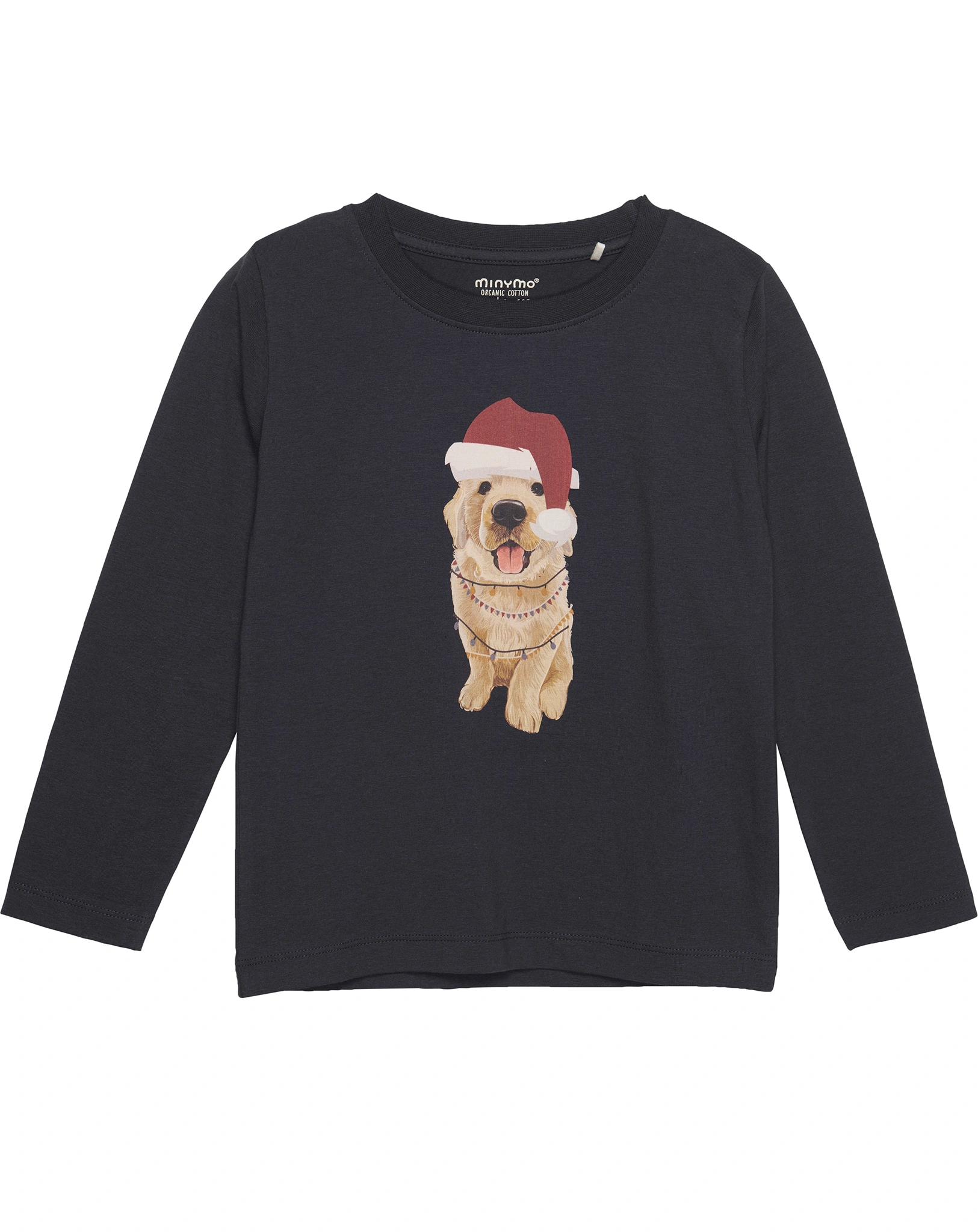 Langarmshirt CHRISTMAS DOG in dunkelblau