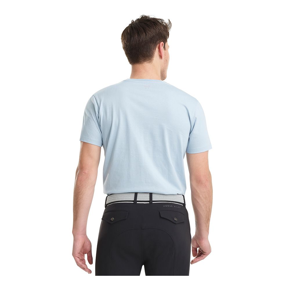 Horse Pilot TEAM - Tee-shirt Homme stone blue