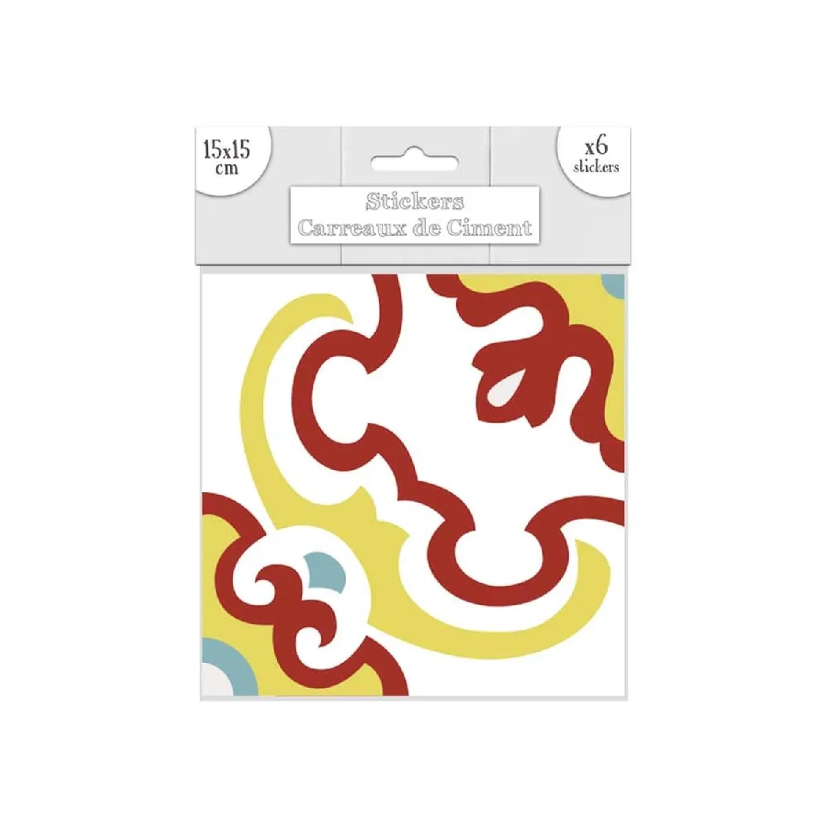 Sudtrading Stickers Jaune et Jaune 15x15 cm