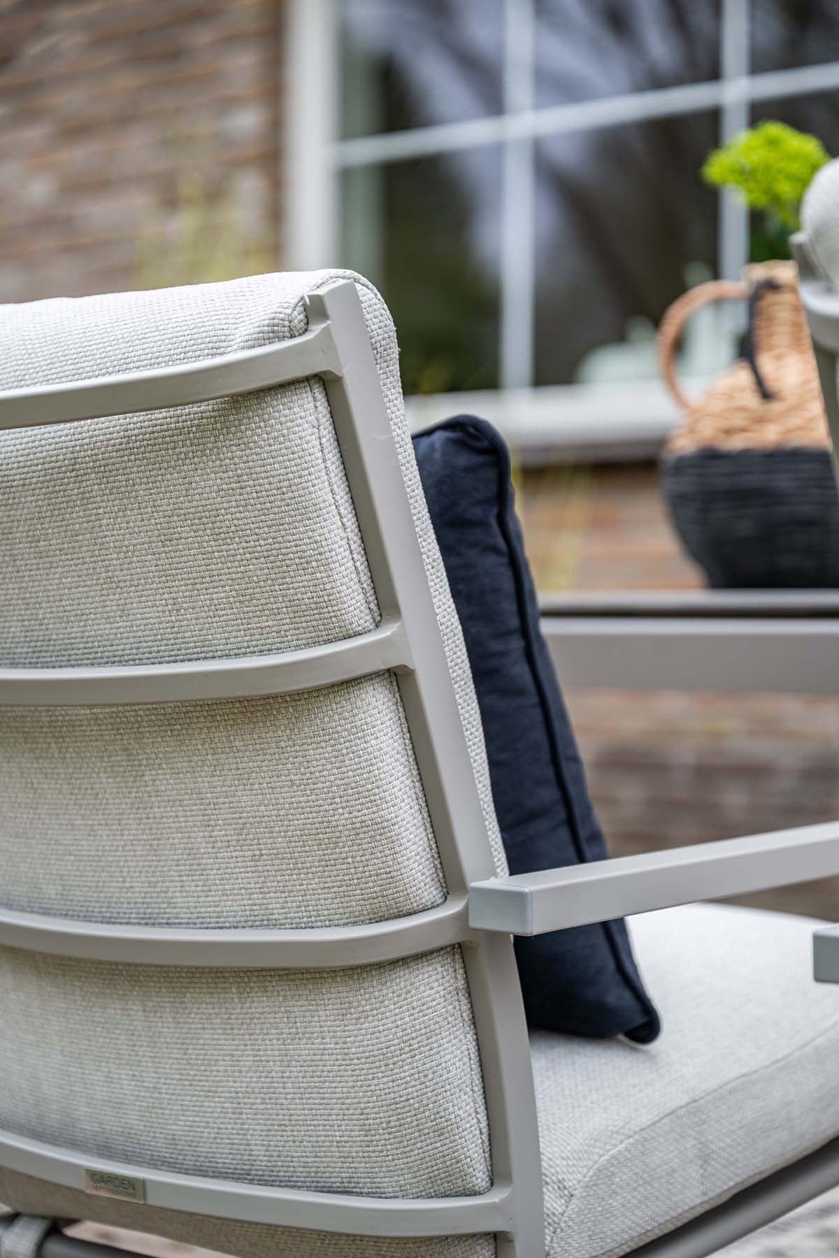 Garden Impressions Sergio Taupe tuinstoel - Set van 4