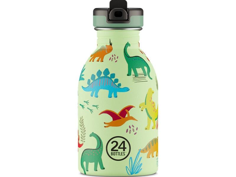 24Bottles Trinkflasche Urban mit Sportdeckel 250 ml, Jurass Trinkflasche aus rostfreiem Edelstahl