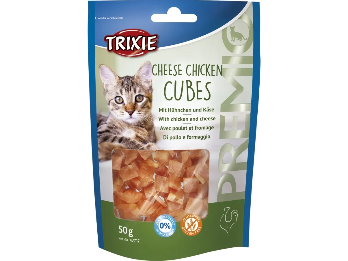 Trixie Premio Oste Kyllinge kubik, kylling med ost, 50 g - (6 pk/ps)