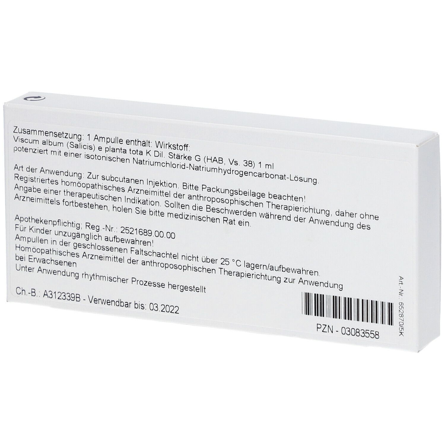 WALA® Iscucin Salicis Stärke G Amp.