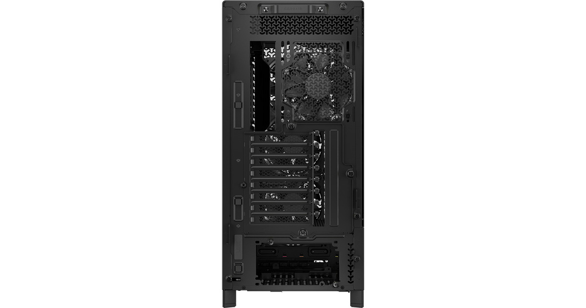 CorsairFRAME 5000D RS midi tower behuizing  (Zwart | 4x USB-A | 1x USB-C | RGB | Tempered Glass)