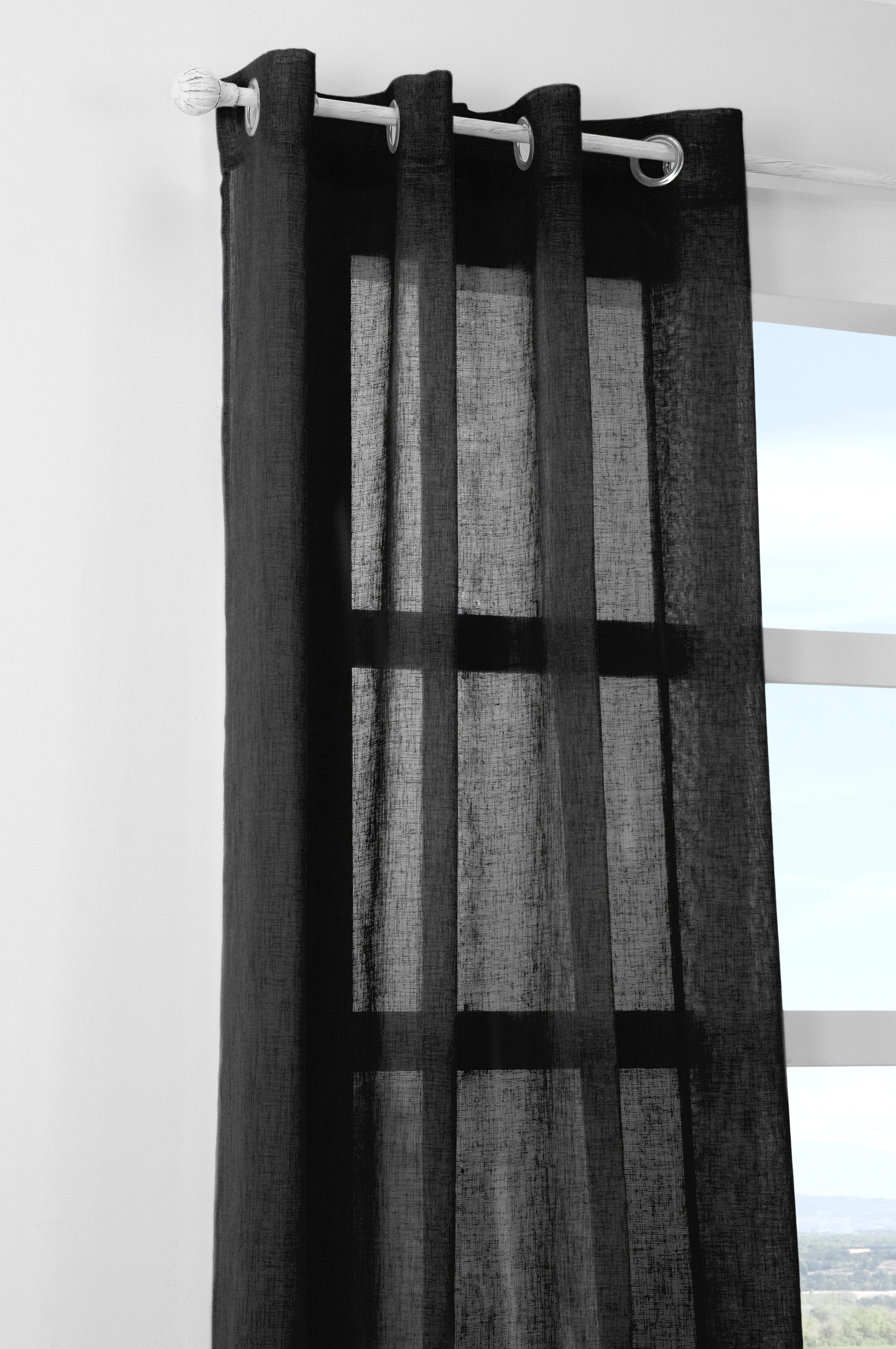 PALOMA VOILE 140X260CM NOIR