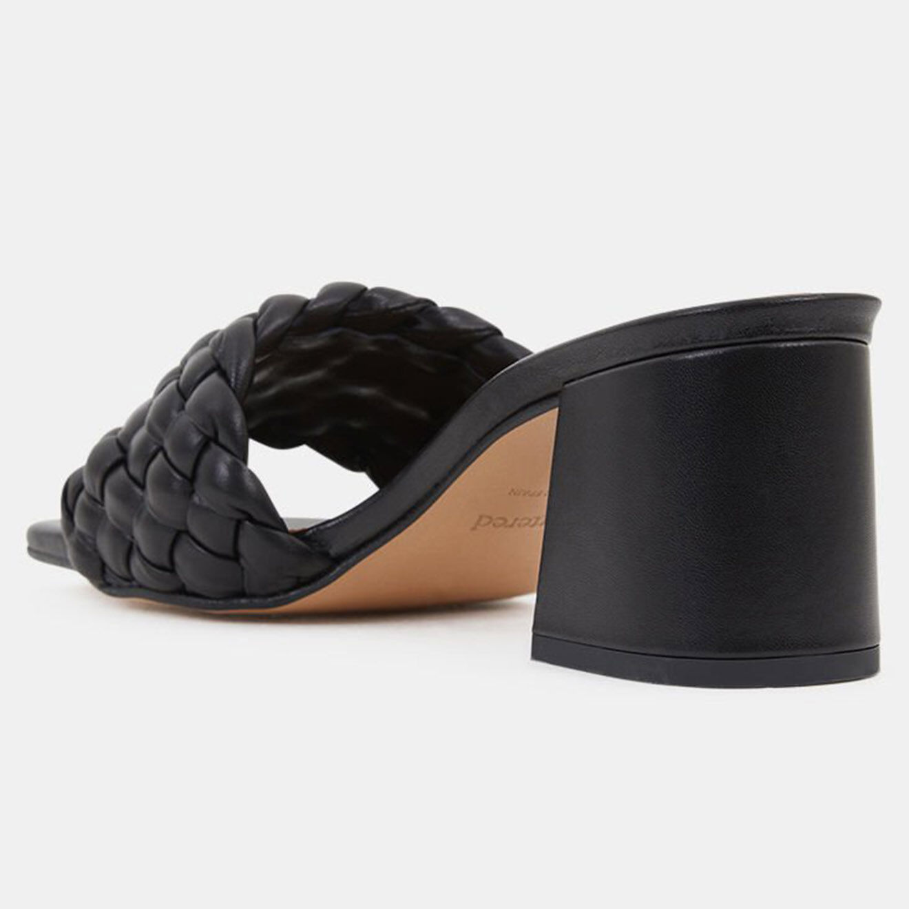 Flattered Mules en Cuir Odessa noires - Talon 5.5 cm