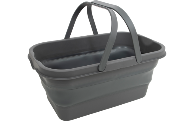 Bo-Camp faltbarer Korb grau 17 Liter
