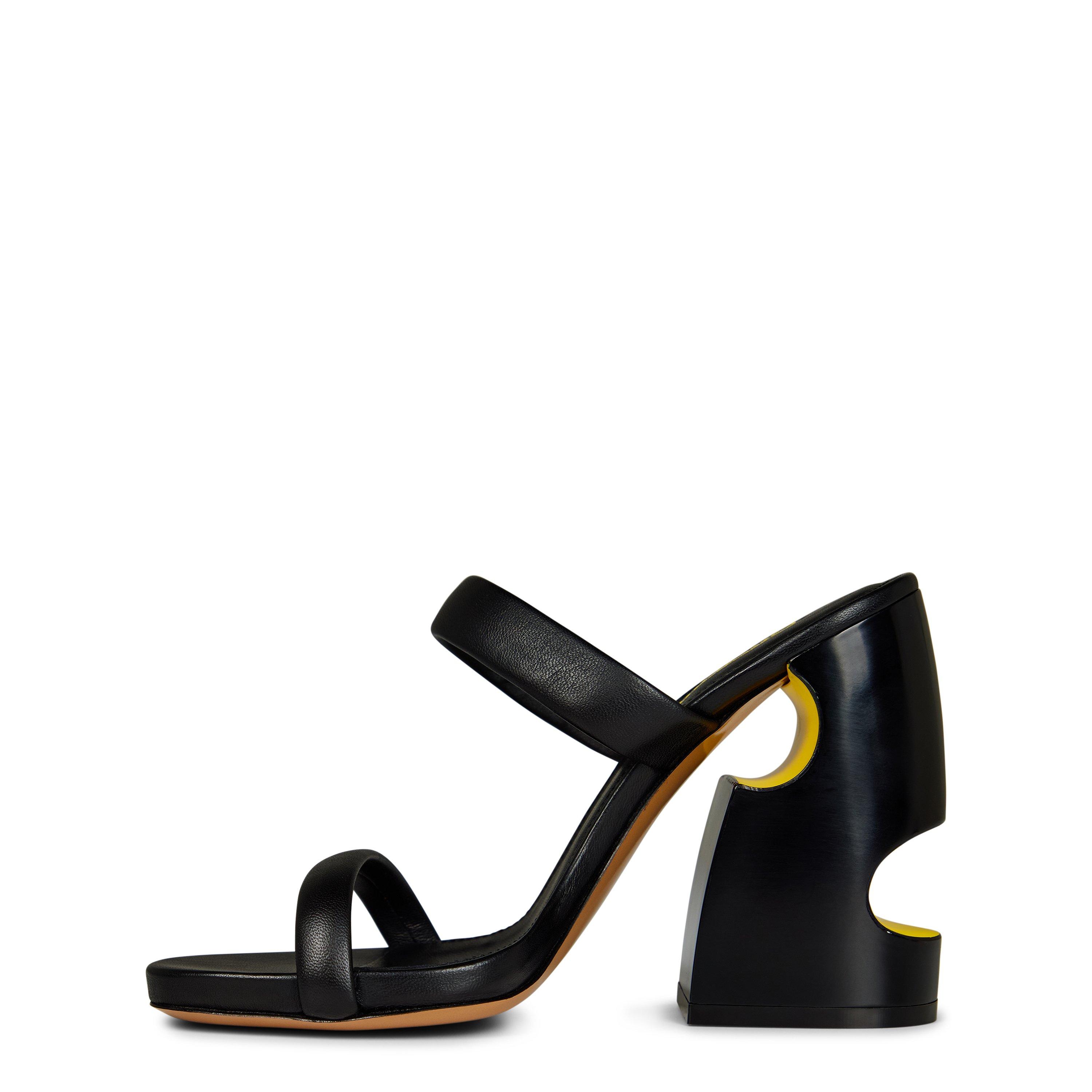 Off White Pop Meteor Block Heel Mules