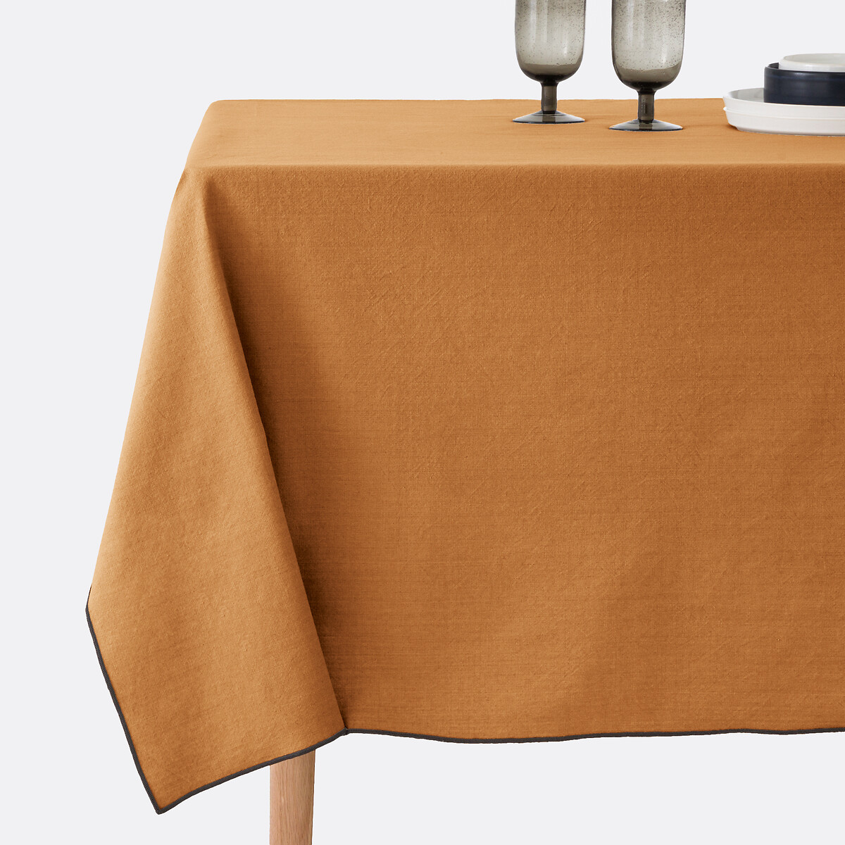 LA REDOUTE INTERIEURS<br>Toalha de mesa de algodão lavado, Tampa