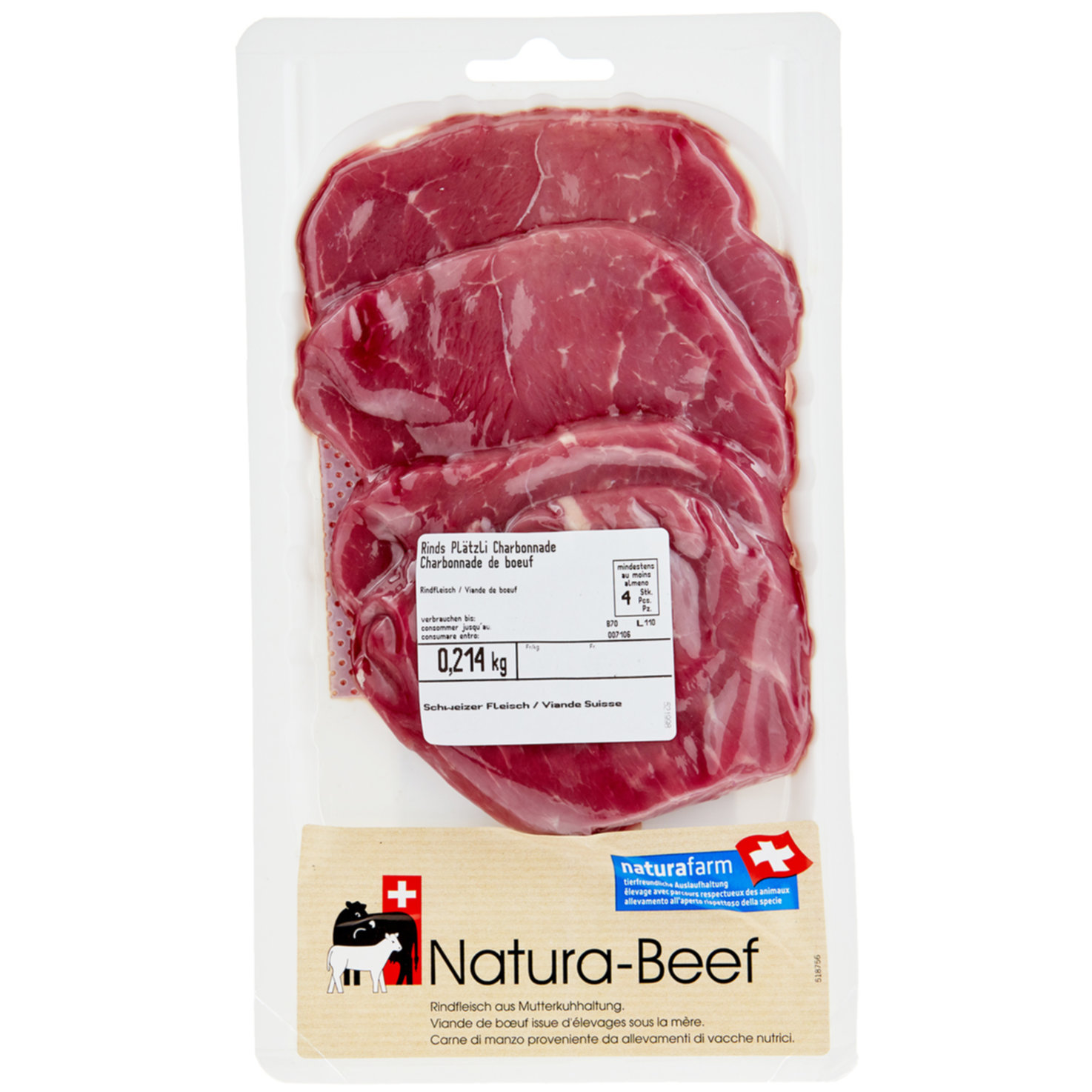 Naturafarm Rinds Charbonnade ca. 240g