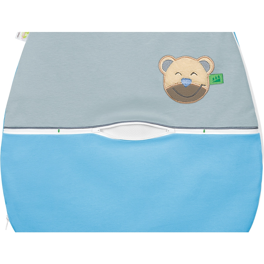 Odenwälder Jersey-Schlafsack mucki AIR color-blocking sky blue