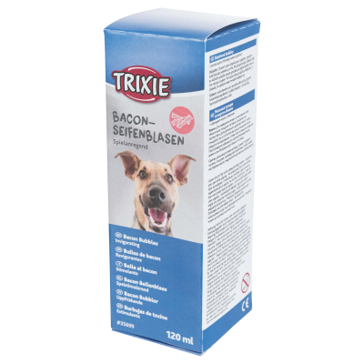 Trixie Seifenblasen für Hunde 120ml mit Bacon-Aroma