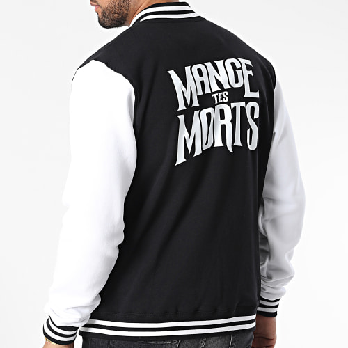 Veste Teddy Barlou Noir Blanc