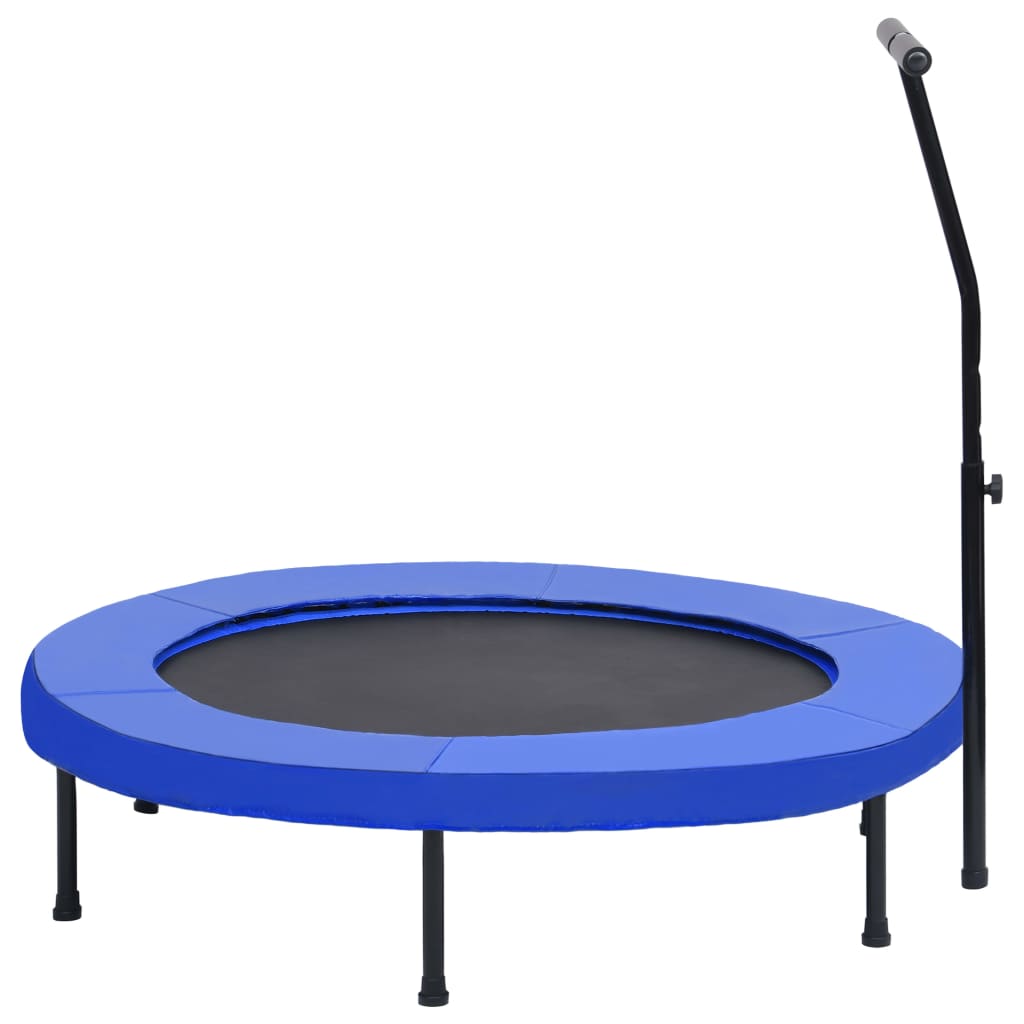 Cama elástica de ginástica Vidaxl de 122 cm com alça e almofada de segurança