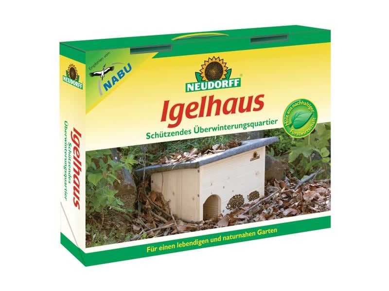 Neudorff Igelhaus, 28.5 x 48 x 38 cm Häuschen als Unterschlupf für Igel