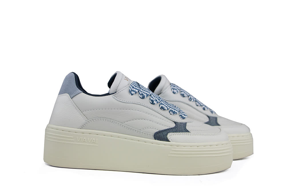 Via Vai Sneaker Isa Josie Vitello Combi Sky