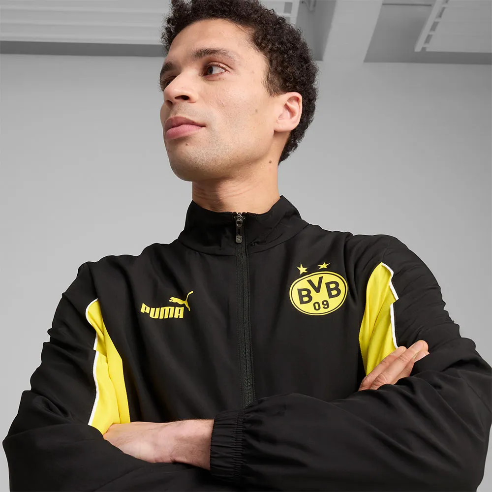 Suéter com zíper Puma BVB Borussia Dortmund Ftblarchive