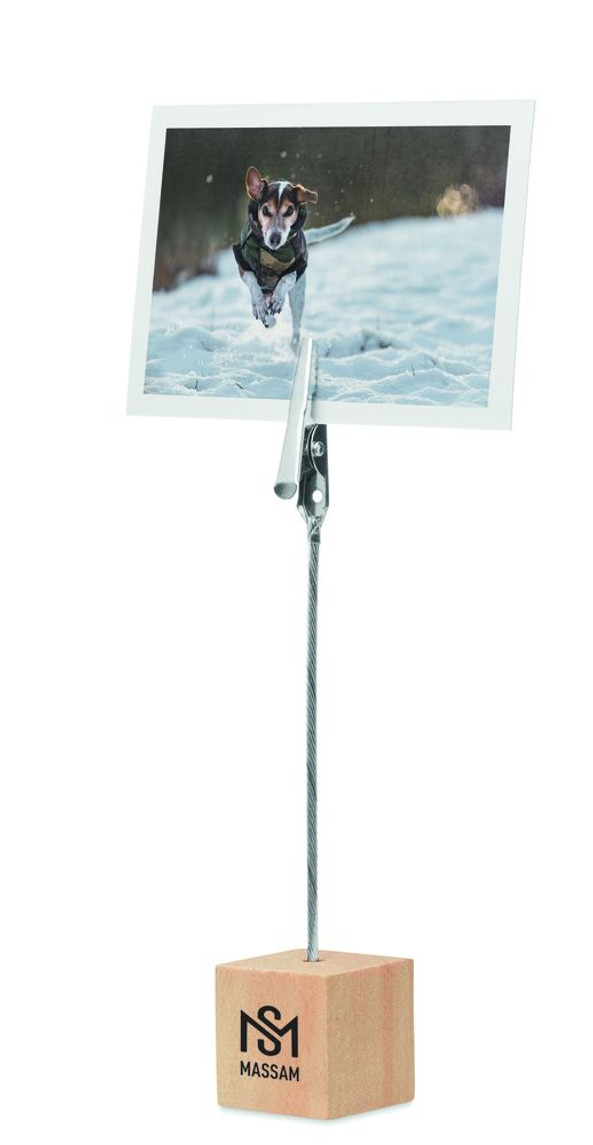 GiftRetail MO9947 - HELLO CLIP Clip mémos en bois de pin