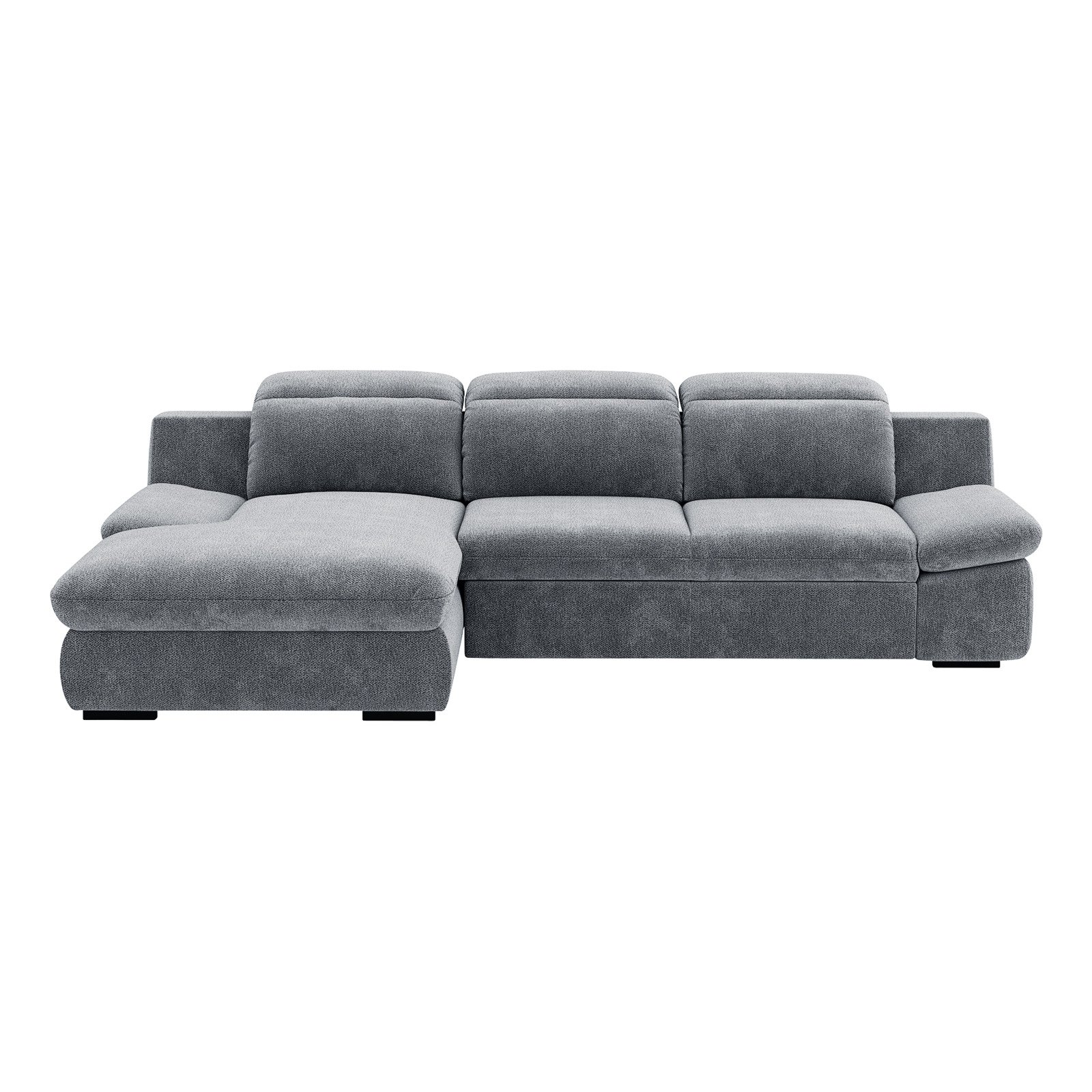 Ecksofa Lorena Stoff, Ottomane rechts