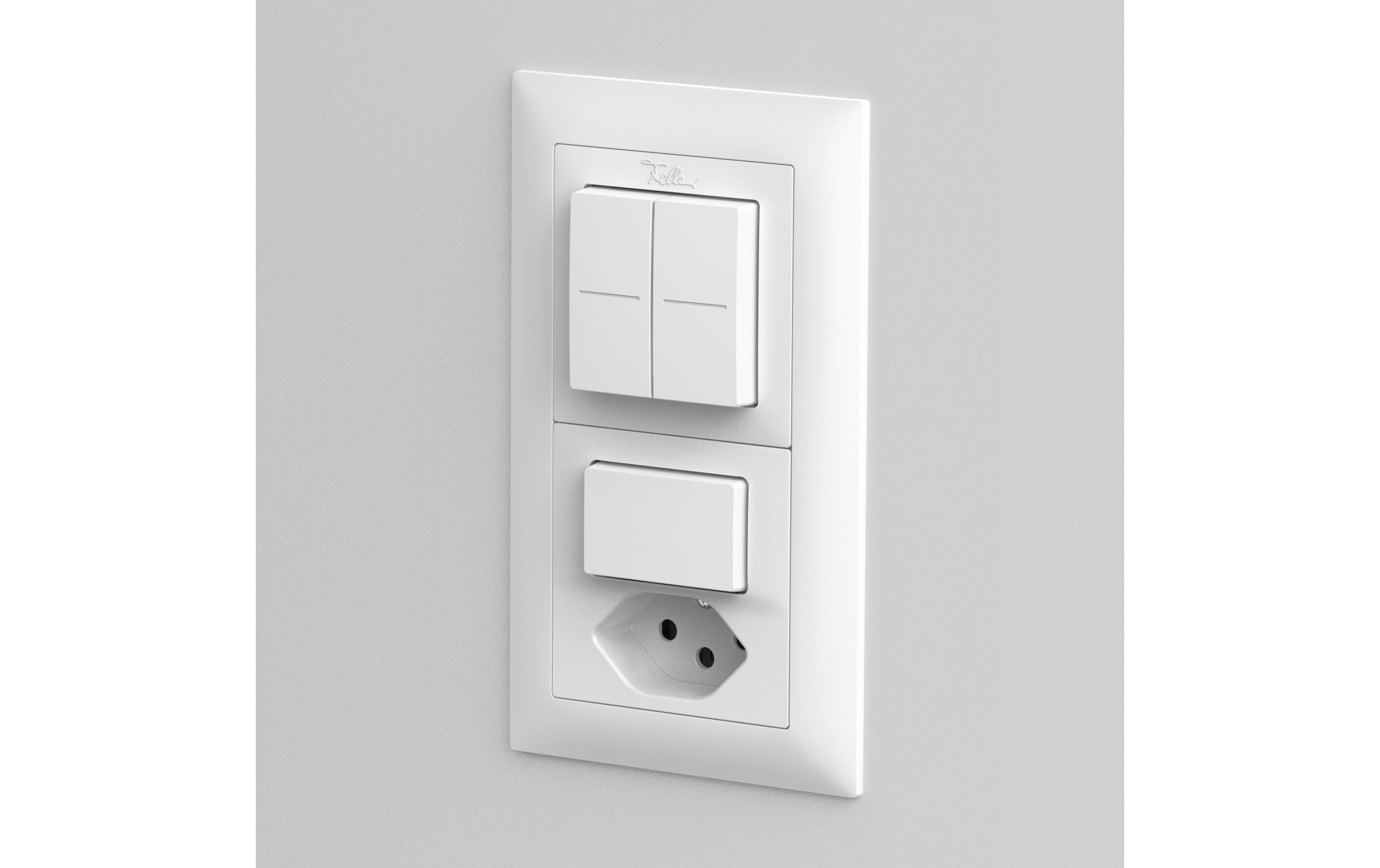 Smart Light Control für Philips Hue EDIZIOdue AP silberSmartes Licht. Smarter Taster.
