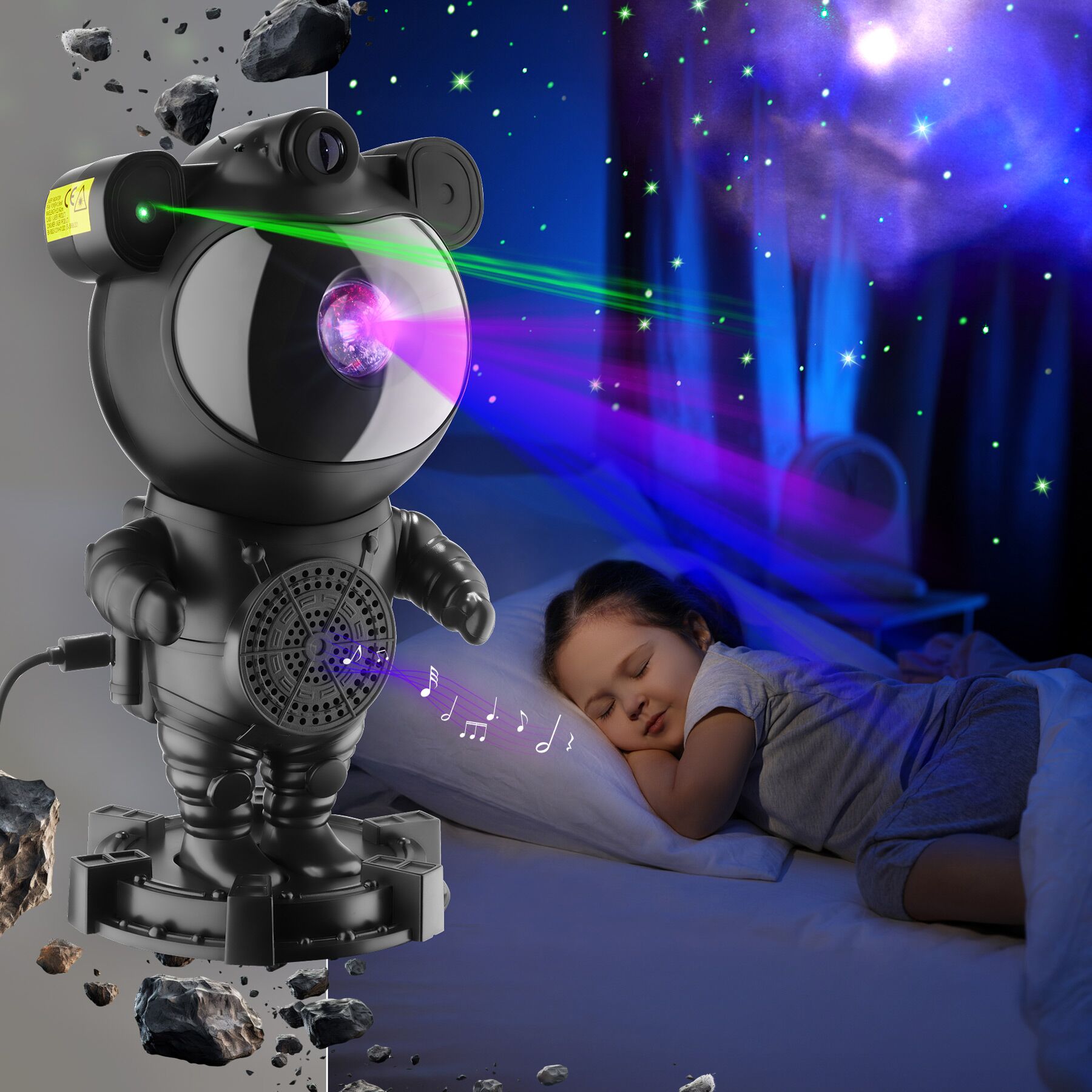 LED-Sternenhimmel-Projektor Astronaut