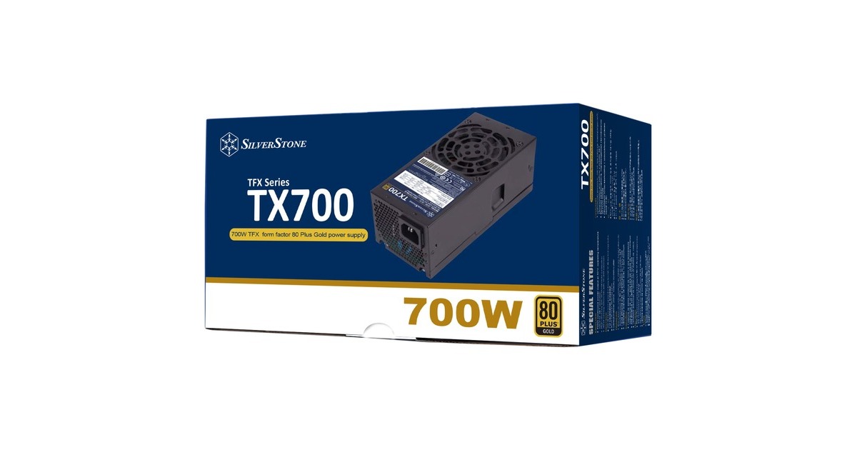SilverStoneSST-TX700-G 700 watt voeding   (Zwart, 4x PCIe)