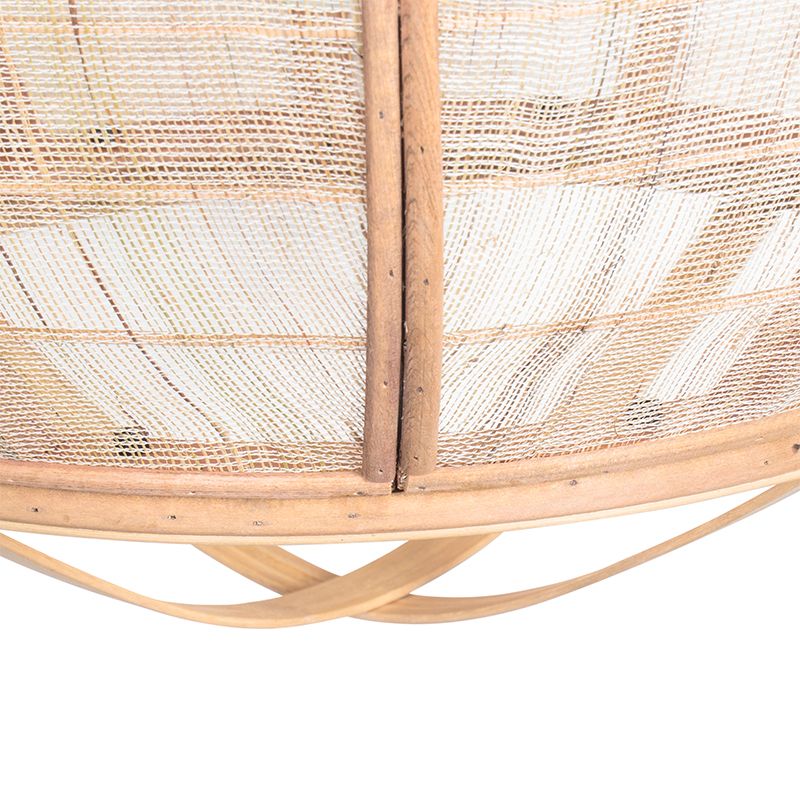 Smart hanglamp bruin 50cm incl. Wifi G95 - Pascal